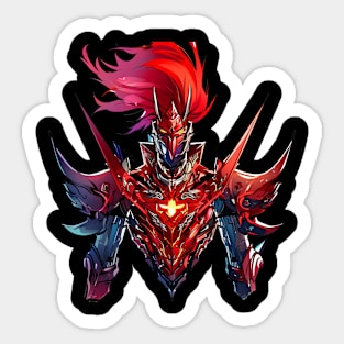solo leveling igris red armor Sticker
